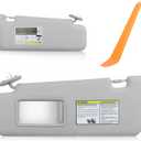 BULIAZY Car Sun Visor, Gray Sun Visor fit for Toyota Highlander 2008 2009 2010 2011 2012 2013 with Sunroof and Light Left Driver Side Sunvisor Replaces# 74320-48500-B0