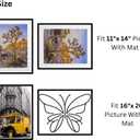 Art Emotion Black 16x20 Picture Frame – Fits 11x14 Photos with Mat or 16x20 Without Mat, Wall Hanging Photo Frame, 1-Pack
