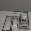 Shower Caddy, Rustproof Shower Shelves Over Shower Head, Extended Length Shower Rack With Soap Holder, Black