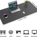 AFIING Large Desk Mat, 47" x 23.6", Black