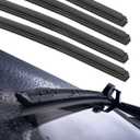 4PCS Wiper Blade Refill,Car Windshield Wipers,Car Accessories Universal Wipers Inserts for Front and Rear Windshield,Automotive Replacement,Suitable for Most Cars,SUV,RV,Trucks,Minivan