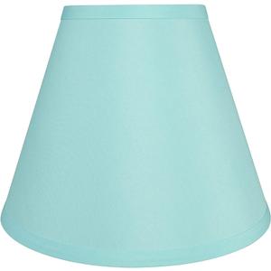 Aspen Creative 58927A Empire Uno Lamp Shade in Aquamarine, 5" Top x 10" Bottom x 8" Slant Height, Slip UNO 33mm