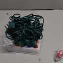 C7 Multicolor Christmas Lights Outdoor, 25Ft Vintage Christmas String Lights with 27 Ceramic Colorful Bulbs, Outdoor Christmas Decorations Lights for Xmas Tree Holiday Party Patio Backyard Roofline