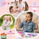 Wowangce Christmas Friendship Bracelet Making Kit for Gift Age 7-12 DIY Arts and Crafts Toys Charm Jewelry String Making Kit with 100 Colors Cotton Rope String Maker Tool Birthday Gifts for