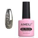 4 x AIMEILI HEMA Free Gel Nail Polish, TPO Free, Soak Off U V Nail Art Glossy Long Lasting for Salon DIY Home - 652 10ml