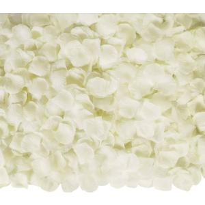 Ouddy Decor 3000 Pcs Rose Petals Artificial Flowers for Valentine's Wedding Decor Romantic Night Bridal Party Home Decorations, Ivory
