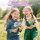 Plunack Fabric Bouquet Craft Kits for Kids Age 4-8, Flower Bouquet Toys DIY Flowers Making Kit for Girls Flower Press Set Arts & Crafts Toys Educational Christmas Birthday Gift for Girls 3+ Year Old (Green)