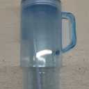 Large Capacity Portable Straw Plastic Handle Cup, 40oz
