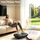 Vibration Plate Exercise Machine, 120-Level with Resistance Band
