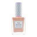 Kay Beauty Nail Nourish Glitter Pastel Nail Enamel Polish, Rose Gold Sparkle, 0.3 oz - Quick Dry - Gel Effect - Lustrous Shine - Hydrating - Chemical Free - Rich in Calcium, Avocado Oil, Vitamin E