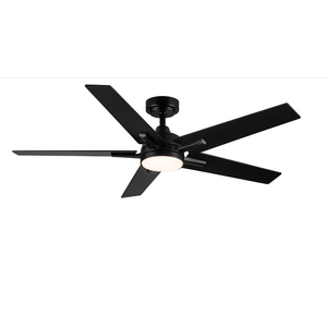 Viossn Ceiling Fans with Lights, 52 inch Black Ceiling Fan with Light and Remote Control, Reversible, 3CCT, Dimmable, Noiseless, Small Ceiling Fan for Bedroom,Kidsroom,Indoor/Outdoor (Black, 52 Inch)