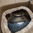 Ceramic Flower Vase, Rustic Farmhouse Flower Vase with Bronze Rim