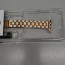 iiteeology Lightweight Stainless Steel Band Designed for Apple Watch Series 1-11, 42mm, 41mm, 40mm, 38mm, SE2&SE3, Replacement iWatch Bands for Women, Rose Gold