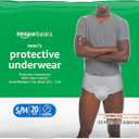 Amazon Basics Incontinence Underwear for Men, Maximum Absorbency, Small/Medium, 20 Count (1 Pack)
