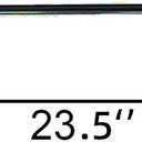 RV Dual Propane Tank Mounting Rack Parts-Black Vertical Rod with ½”-13 Threading for 30lb Tanks for Camper and Travel Trailers (RVPNR012B)