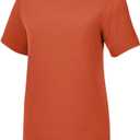 Mizuno Women's Short Sleeve Attack Tee 3.0, Orange, X-Small