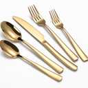 Black Silverware Set, Luxury 20-Piece Flatware Set for 4, Cutlery Set Stainless Steel, Diamond Cut Pattern, Home, Wedding & Party, 18/10 Stainless Steel Tablewaret & Dishwasher Safe Utensils.