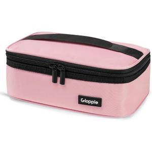 Gloppie Small Lunch Bag - Insulated Lunch Box, Mini Lunchbox Lunch Cooler Bag, Petty Food Containers, Snack Bag, for Adult, Pink