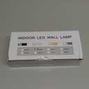 Shelprojsu LED Cordless Wall Sconce, 5200mAh Rechargeable Battery Operated Wall Lamp with Remote Control, 3 Colors and Dimmable Magnetic Wireless Wall Light (Black, 1)