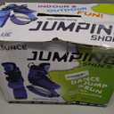 New Bounce Jumping Shoes for Kids - Premium Moon Boots - Durable Kangaroo Jumpers - Strong, Safe and Adjustable Fit, Perfect for Exercise and Fun - New & Improved Edition (Medium, Blue) 