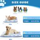 Dog Bed with Removable Washable Cover for Small Dogs Deluxe Plush Dog Crate Beds Comfy Kennel Pad Waterproof Lining and Blue Gel Memory Foam Memory FoamBlue 30 * 20 * 4in