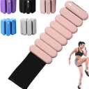 2Lbs Wrist Ankle Weights for Women - Wearable Arm Leg Bangles Weight Set of 2(1Lb Each) Adjustable Weighted Wristbands for Home Gym Workout, Walking, Pilate, Yoga, Exercise, Barre, Strength Training