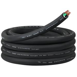 10FT 6/4 6AWG SOOW Portable Power Cable (4 Conductor600V 6 Gauge Electrical SOOW Wire for Welder Machine, Generator, EV Car Charger,Portable Light, Motor Lead, Industrial Outdoor