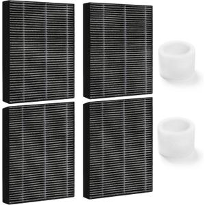 4-Pack Humidifier Premium Replacement Filters for LEVOIT Superior 6000S Smart Evaporative Humidifier + 2-Pack Top Fill Humidifier Filters Replacement, Gray