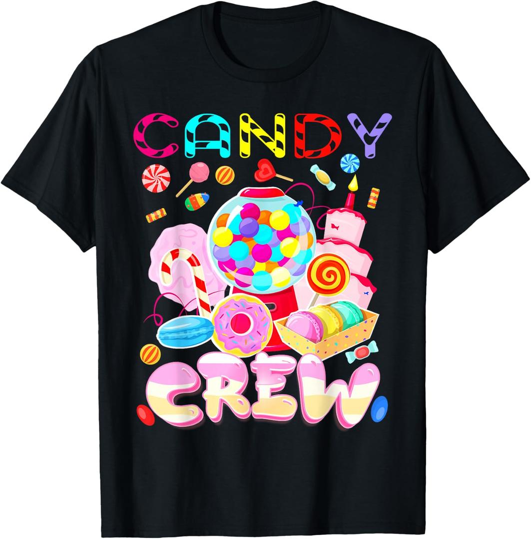Candy Land Candy Crew Party Halloween Costumes Adult Women T-Shirt Small