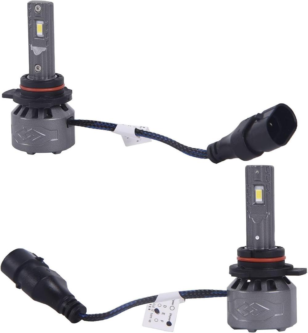 Car 9012 LED Headlight Bulbs 8000lm/Set Brightness 6000K White
