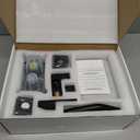 Shower Faucet Set Rain Shower System Matte Black with High Pressure 8-Inch Shower Head Handheld Square Shower Head Bathroom Luxury Rain Shower Faucet Shower Complete Combo Kit Wall Mounted