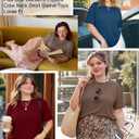 Evervibe 3 Pack Plus Size Women's T-Shirts Crew Neck Short Sleeve Tops Loose Fit Casual Summer Basic Plain Tees (XXXL)