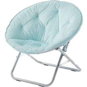 Urban Lifestyle Micromink Saucer Chair, Light Blue Mint
