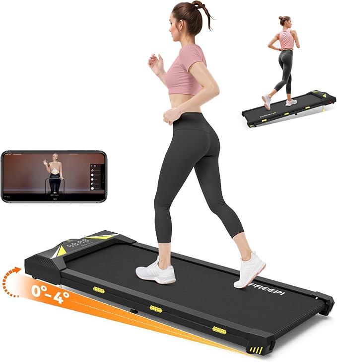 Walking Pad with Incline,Under Desk Treadmill, Portable Treadmills for Home Office,4 in 1 Walking Treadmill Manual Incline