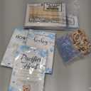 Sherr 476 Pcs Bear Baby Shower Games 6 Sets Activities Cards Pacifier Hunt Game 50 Pacifiers How Big is Mommy's Belly Sign 50 Guessing Cards 2 Measuring Tape Don't Say Baby Sign 50 Clothespin (Blue)