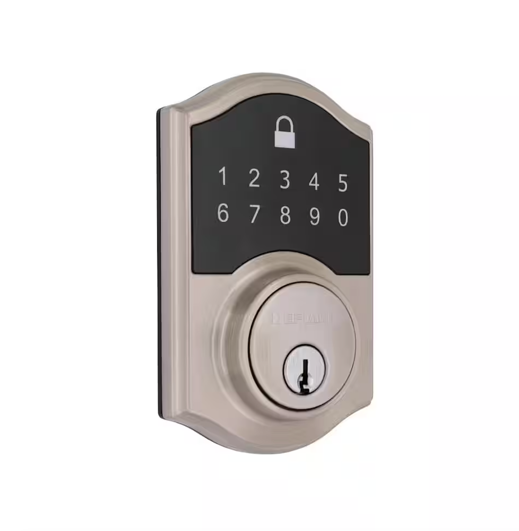 Defiant Satin Nickel Compact Touch Electronic Single Cylinder Deadbolt New