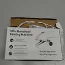 Handheld Sewing Machine for Beginners, Portable Mini Sewing Machine with Two Speed Modes, Easy to Operate and Fast Stitch Suitable for Clothes, Fabrics and Quick Home Repairs
