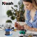 2 x Noah Tin Lead Rosin Core Solder Wire for Soldering, Content 2.0% Solder flux Sn60-Pd40 (0.8mm, 100g)