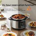 10 in 1 Electric Pressure Cooker with 24-Hour Reservation Function, 6L, Slow Cooker, Rice Cooker, Wok, Cake, Yogurt, Make Cooking Easier (Black)