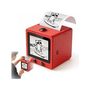 JUMP HERO Smart AI Voice Sticker Maker Machine,Mini Sticker Printer for Kids, Inkless Portable Thermal Sticker Printer Box with Photo Printing, DIY Label Maker for Scrapbooking, Crafts, Gift Wrapping