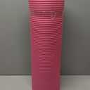 Amazon Basics Extra Thick Exercise Yoga Mat with Carrying Strap, Pink, 1/2 Inch