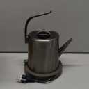 Smartyle Electric Tea Kettle with Thermometer,1.0L Gooseneck Electric Kettle,304 Stainless Steel,Auto Shut-Off,1200W Pour Over Coffee Pot for Brewing Coffee & Tea at Home,Office,or Caf (Chrome)