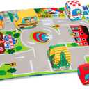 Melissa & Doug Take-Along Town Play Mat (19.25 x 14.25 inches) with 9 Soft Vehicles (One Size)