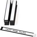 SmartSign Magnetic 'C' Channel Label Holders for Metal Racks and Shelves | 0.75" x 6" Pack of 25