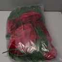 6ft Artificial Norfolk Pine Garland Christmas Cedar Garland with Large Red Velvet Bow and Ribbon Faux Greenery Christmas Decor for Home Mantle Fireplace Table