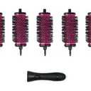 LIGICKY Blowout Brush Set with 2.0 Detachable Barrels Round Brushes Hair Styling Tool, 1 Handle 5 Barrels, Medium