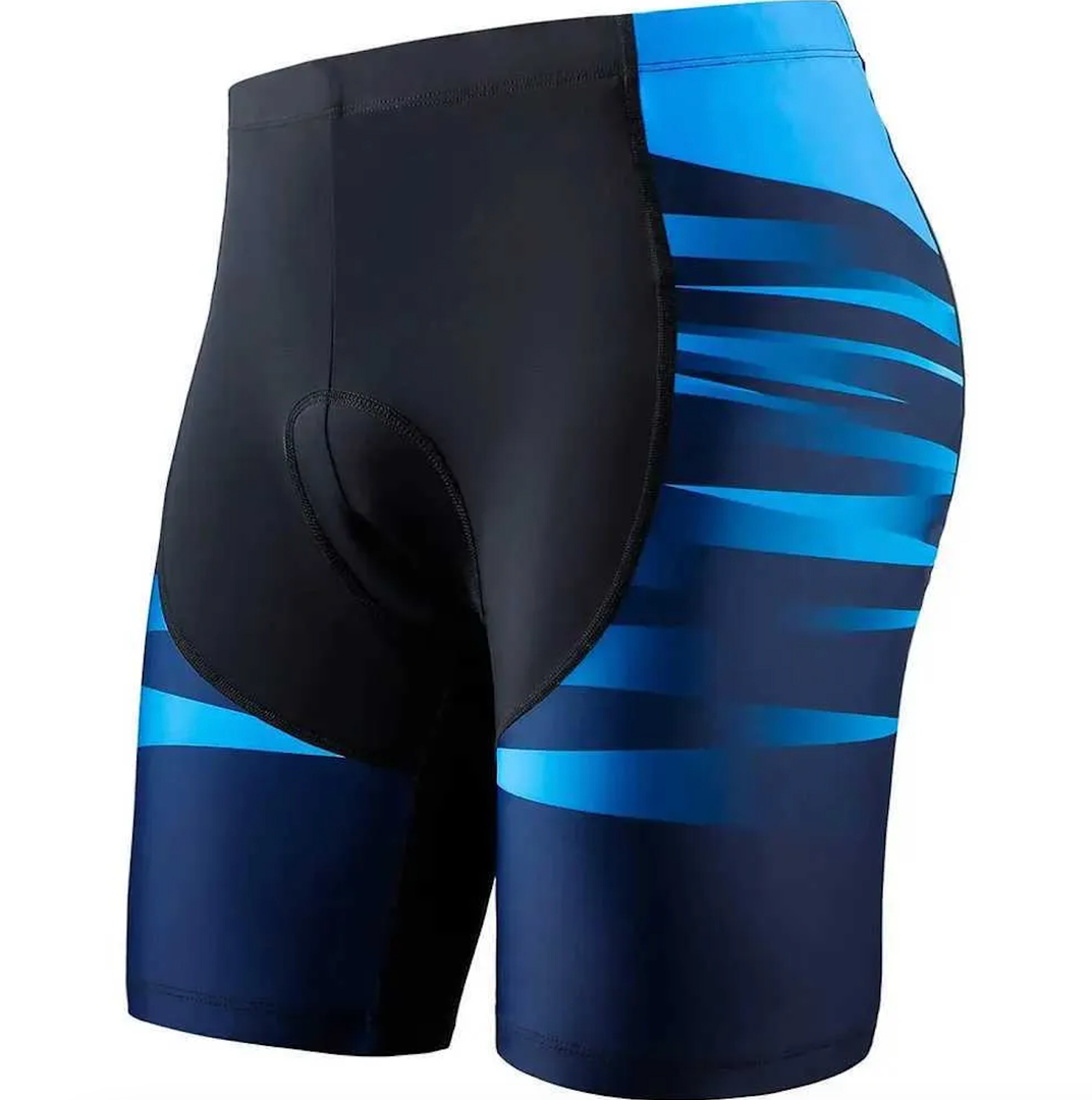 Bikewa Men's Cycling Shorts Bicycle Pants Bike Half Pants 4D Coolmax Padded, Comfort, Anti-Slip, Breathable&Absorbent