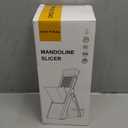 ONCE FOR ALL Upgrade Safe Mandoline Slicer Plus, Biger Size, Adjustable Vegetable Food Chopper Potato Fries Cutter, Detachable Blade, Kitchen Chopping Artifact, Gift (SkyBlue) (Gray)