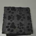 RUNROLE Wrap Around RV Step Cover without Tool 1 Pack 18 Inch Wide Camper Step Carpet Non Slip RV Stair Rug- Fit 7-9" Deep, Embossed Paws Pattern