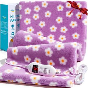 ALLJOY King Size Heating Pad for Back Pain Relief, 33x 17 Extra Large Heating Pad for Period Cramps, Mothers Day Gifts for Mom, Heating Pad for Neck and Shoulders and Back with Auto Shut Off Timer